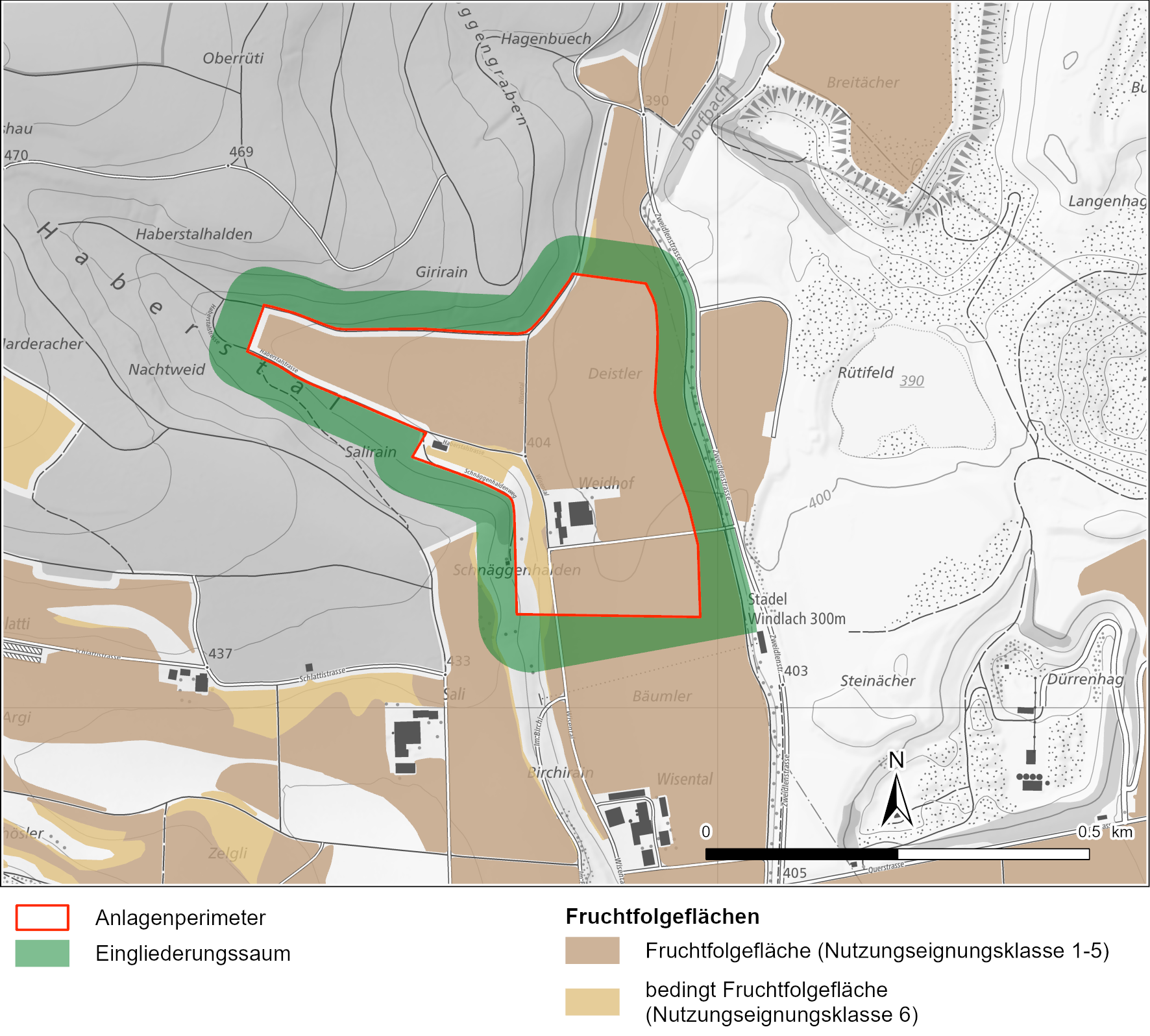 Übersicht Fruchtfolgeflächen (GIS-ZH 2024)